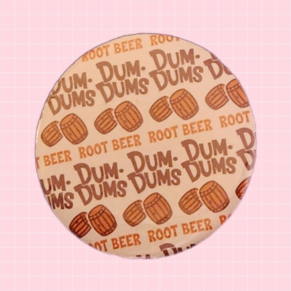 Dumdums Root Beer 2" Pin